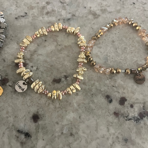 Erimish Bracelets 3 Gold & Silver - Picture 2 of 4